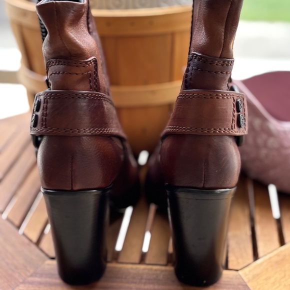 Diesel D Flamingo Italian leather brown boots size 7/37 - Picture 7 of 14